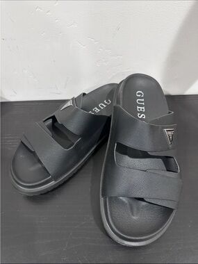 Men's GUESS Vaton Strap Slip On Sandals